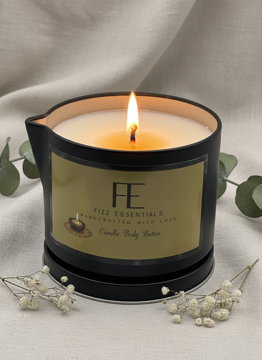 Candle Body Butter with Flame