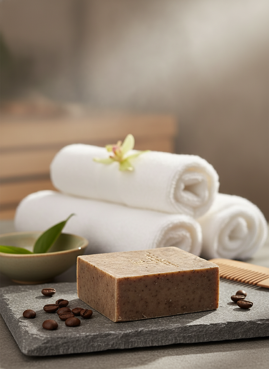 Coffee Soap Spa Setting