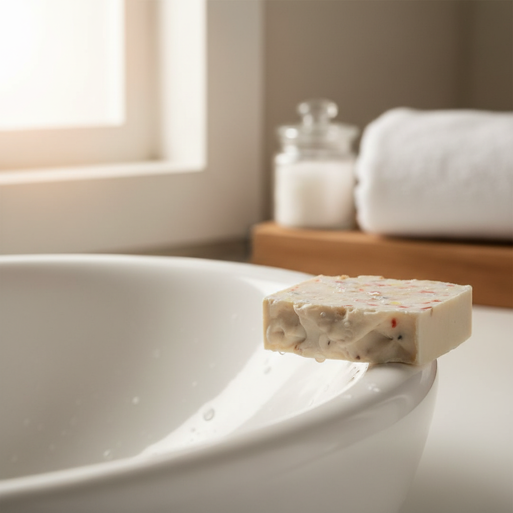 Confetti Soap Bathroom Setting