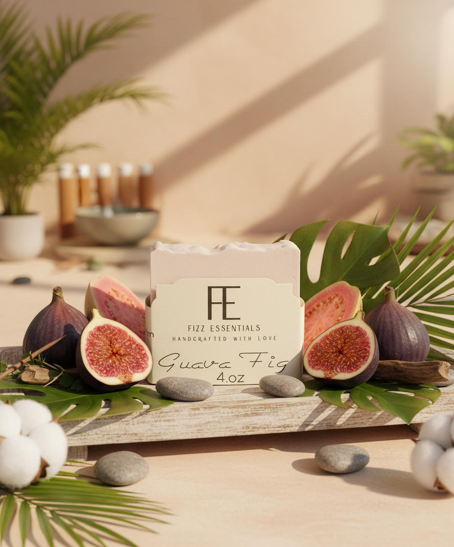 Enhanced Guava Fig Soap with Background