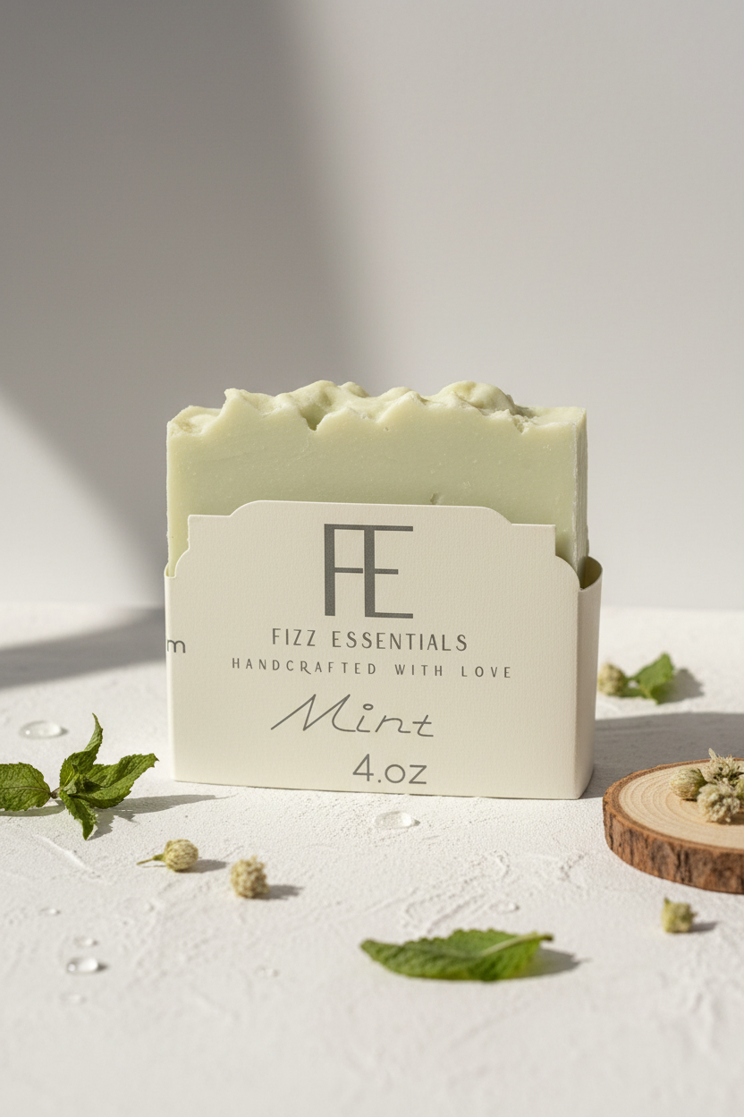Premium styled Mint soap photo