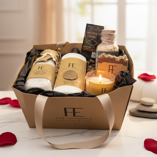 Valentine's Gift Basket with FE Logo
